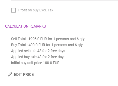 A screenshot showing the new information in the Calculation Remarks